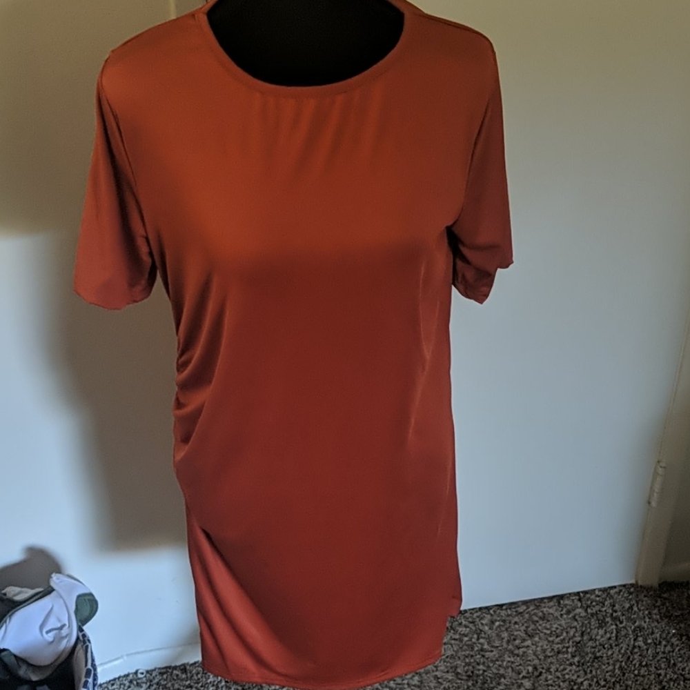 Orange "fitted" Dress